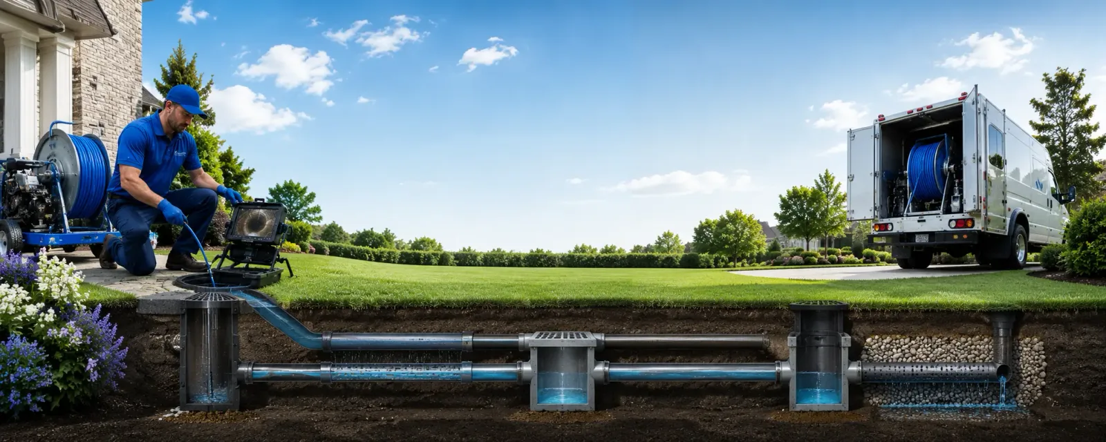 Outdoor drain cleaning information for Russellville, OH