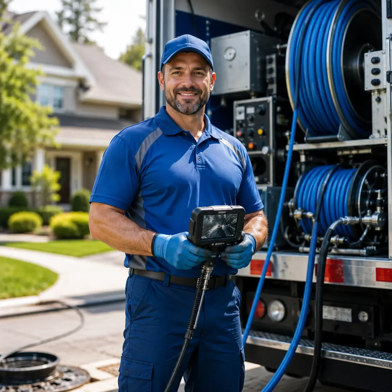 Local outdoor drain cleaning specialists in Russellville, OH